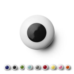 gałka do mebli kropka porcelanowa